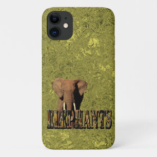 Gold Elephant Design, iPhone 11 Case