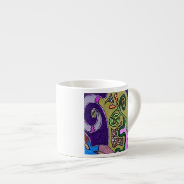 Gold Elephant Espresso Cup (Front Right)