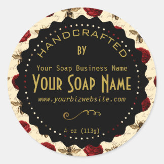 Gold Ephemera Vintage Soap Product Label
