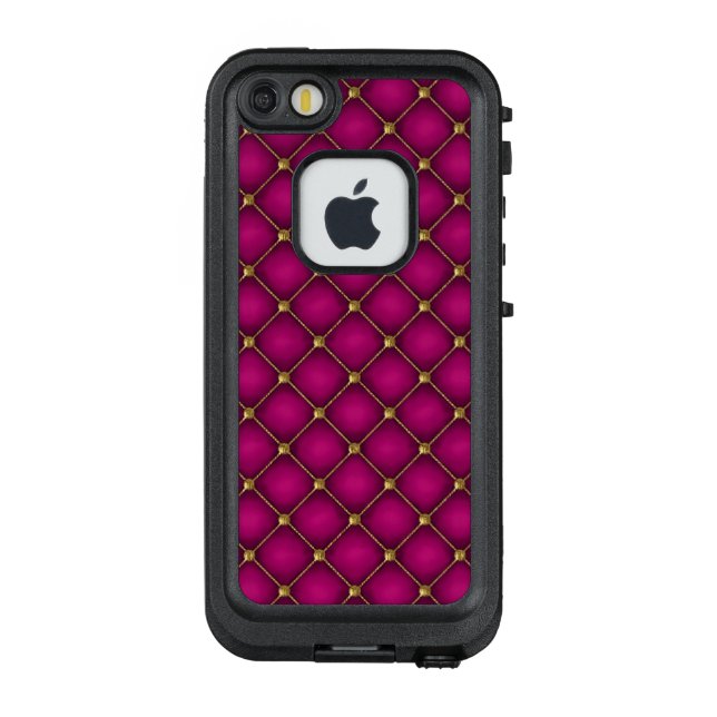 Gold et orchidée Tufted LifeProof iPhone 7 Coque (Dos)