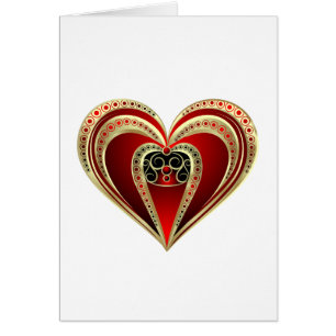 Gold et Red Heart