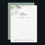 Gold Eucalyptus Calligraphy Wedding  Advice Card<br><div class="desc">This gold eucalyptus calligraphy wedding advice card is perfect for a rustic wedding. This artistic design features hand-drawn watercolor gold and green foliage, inspiring natural beauty. These cards are perfect for a wedding, bridal shower, baby shower, graduation party & more. Personalize the cards with the names of the bride and...</div>