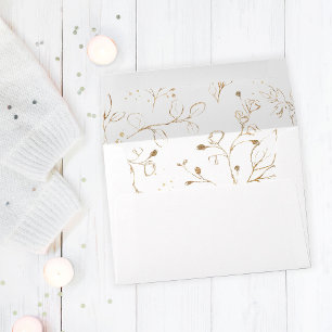 Gold Eucalyptus Envelope