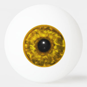 Gold Eyeball Ping Pong Ball