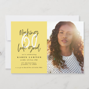 Gold faire 60 look bonne photo invitation annivers