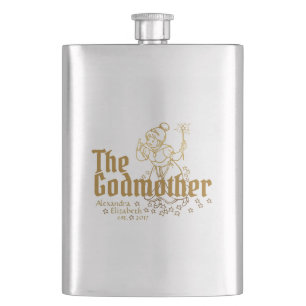 Gold Fairy Customizable The Godmother Hip Flask