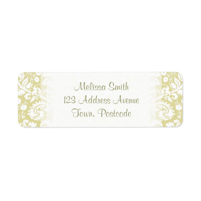 Gold fancy floral damask (Front)