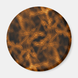 Gold fantasy pattern magnet