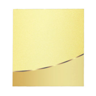 Gold Faux Boarder Striped Photo frame Autograph Notepad