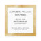 Gold Faux Foil Frame Event Planner Business Card