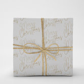 Elegant Christmas Burgundy & Gold Glitter-Print Wrapping Paper