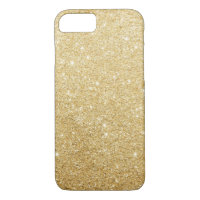 Gold Faux Glitter Luxury iPhone 7 Case