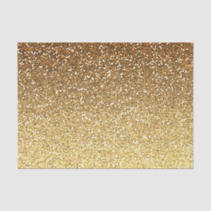 Gold Faux Glitter Ombre Tissue Paper