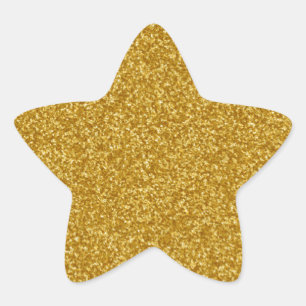 Gold Faux Glitter Sticker