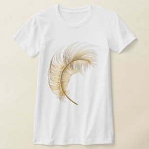 Gold feather T-Shirt