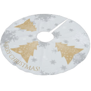 Gold Festive Christmas Tree Skirt