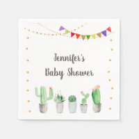 Gold Fiesta Cactus Baby Shower