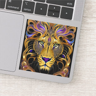 Gold Filigree Lion 