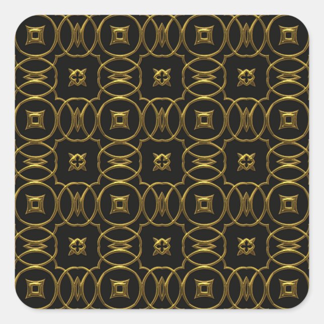 gold filigree stickers (Front)