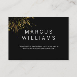 Gold Fireworks Business Card