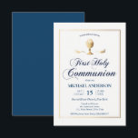 Gold First Communion Elegant Invitation<br><div class="desc">Elegant First Communion Religious event. Find matching products in our shop or contact us.</div>
