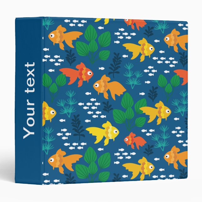 Gold Fish in Aquarium Binder (Front/Spine)