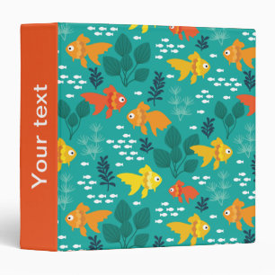 Gold Fish in Aquarium Binder