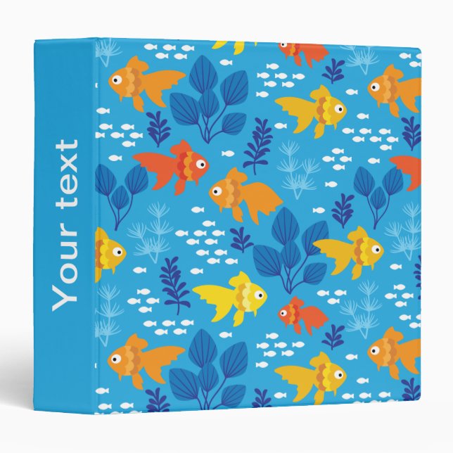 Gold Fish in Aquarium Binder (Front/Spine)