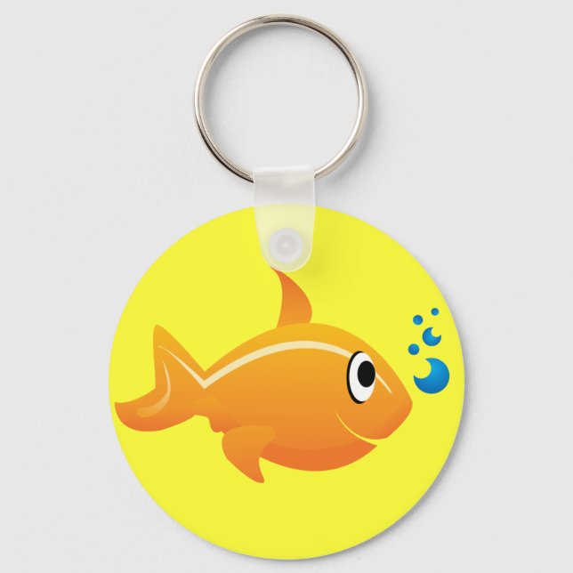 Gold Fish Keychain (Front)