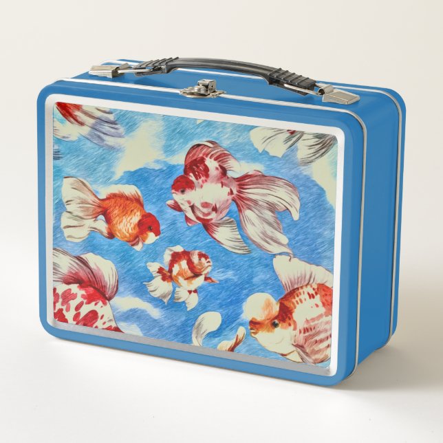 Gold Fish  Metal Lunch Box (Front)