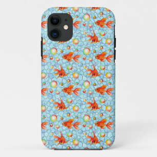 gold fish pattern iPhone 11 case