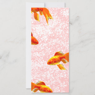 Gold fish pattern pink