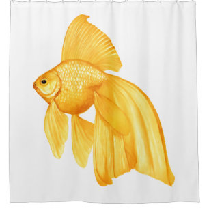 Gold Fish Shower Curtain