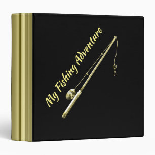 Gold Fishing Pole Binder