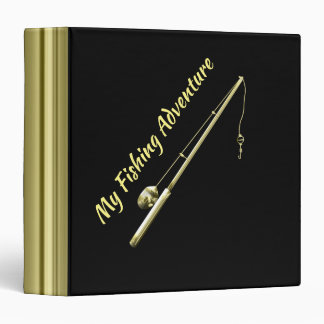 Gold Fishing Pole Binder
