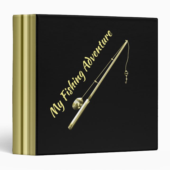 Gold Fishing Pole Binder (Front/Spine)