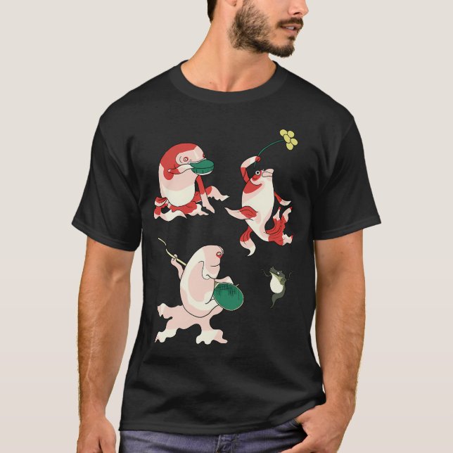 Gold Fish's Drinking Party T-Shirt (Front)