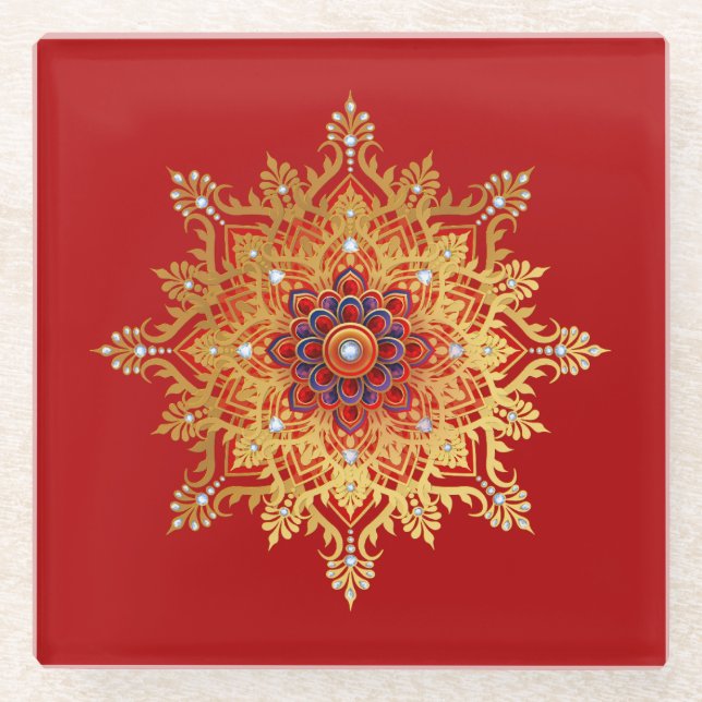 Gold Flake Coaster (Front)