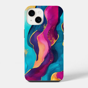 Gold Flaked Pattern iPhone 14 Case