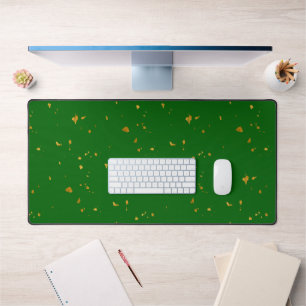 Gold Flakes sur Emerald Green