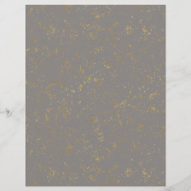 Gold Flecked Scrapbook Paper (Front)