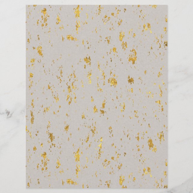 Gold Flecked Scrapbook Paper (Front)