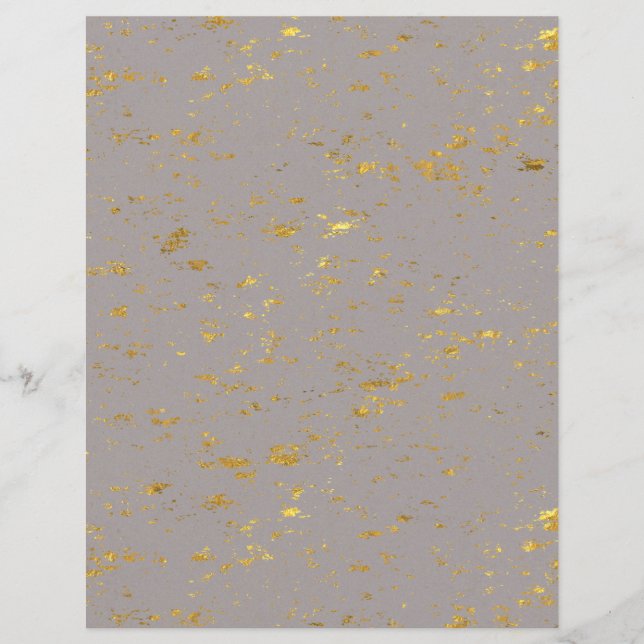 Gold Flecked Scrapbook Paper (Front)