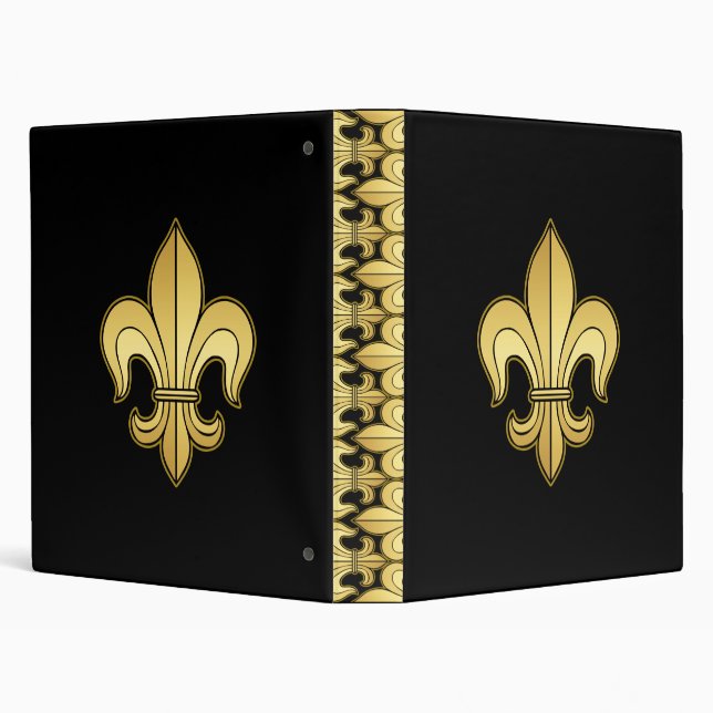 Gold Fleur de lis Binder (Background)