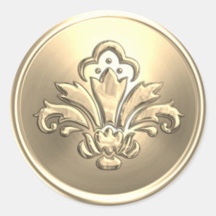 Gold Fleur de Lis Envelope Seal