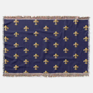 Gold Fleur de Lys Blanket
