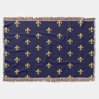 Gold Fleur de Lys Blanket