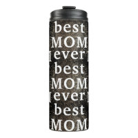 Gold Floral Black Modern MAMA | best MOM ever