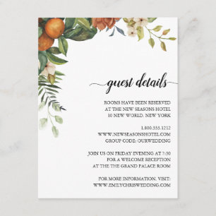 Gold Floral   Elegant Eucalyptus Greenery Enclosure Card