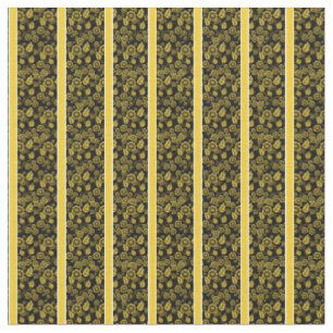 Gold floral-gold/white stripe - black/chose colour fabric